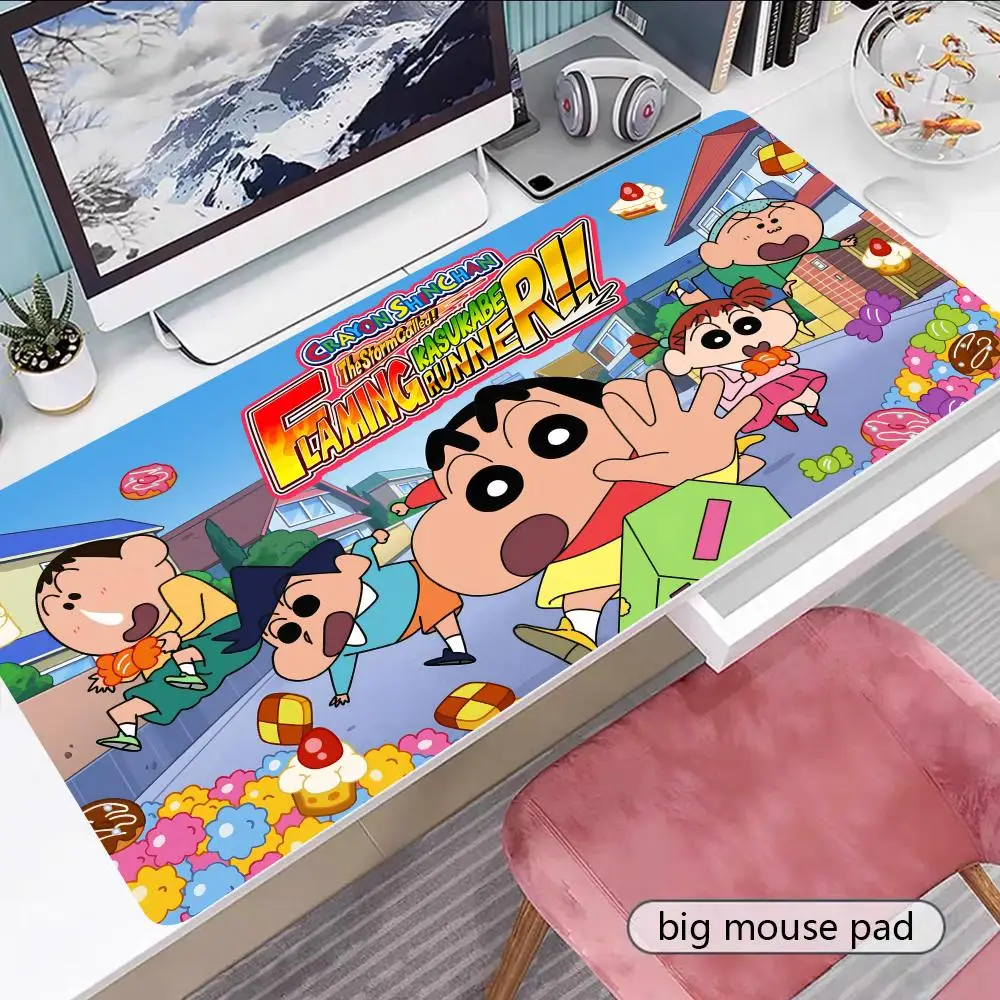 

Cartoon Crayons S-Shinchanse Mouse Pad Gamer Keyboard Mouse Mat Rubber Cartoon Big Motbook Computer PC Mousepad
