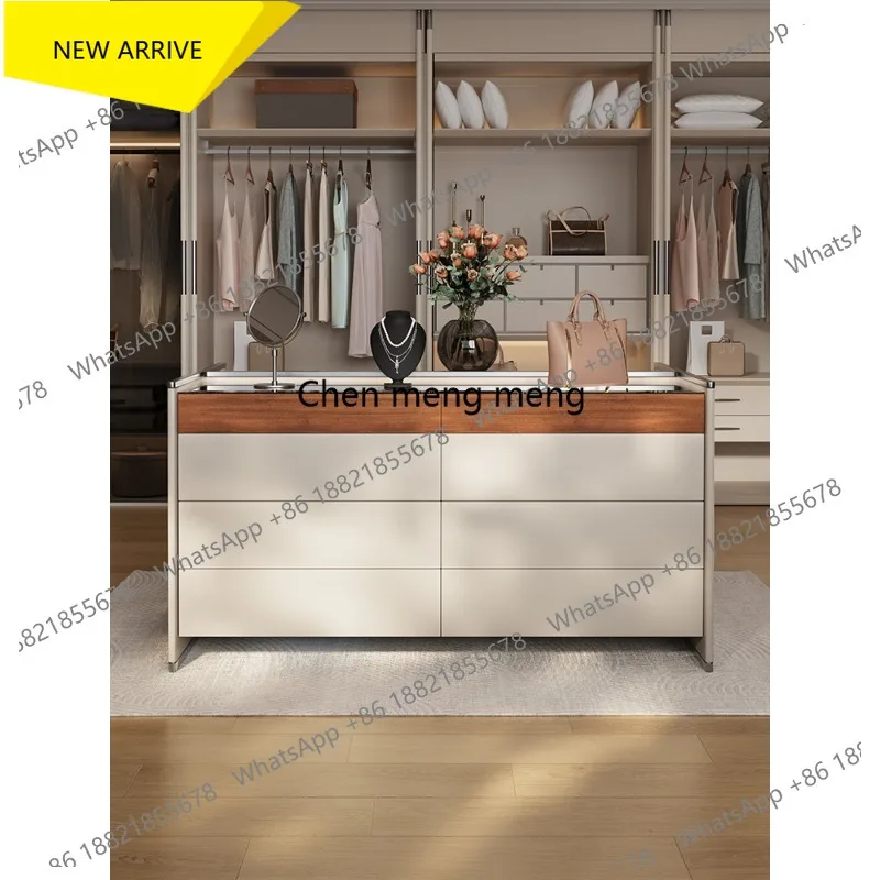 

N178 Italian minimalist solid wood eight-bucket cabinet, Nakajidai jewelry cabinet, high-end storage locker