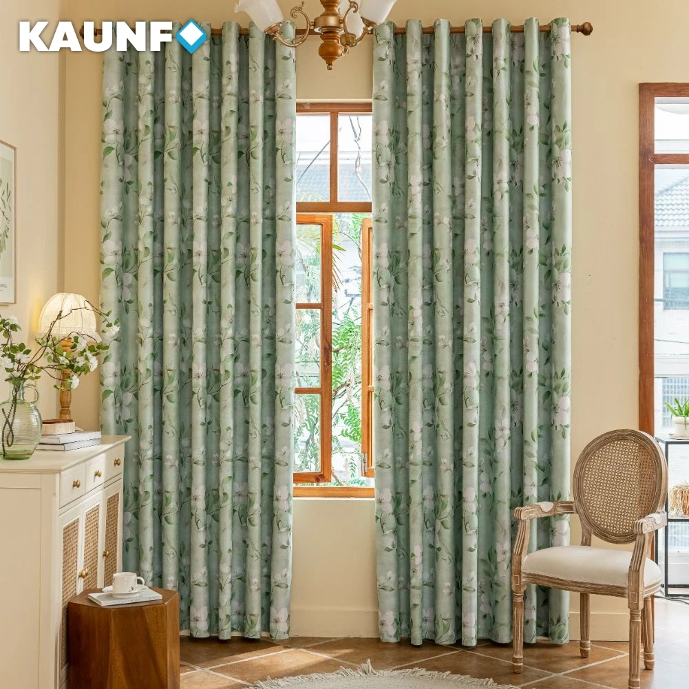 1PC European Style 100% Blackout Curtain with Coated Lining, Curtains for Bedroom, Living Room, Size Customization，Home Decor