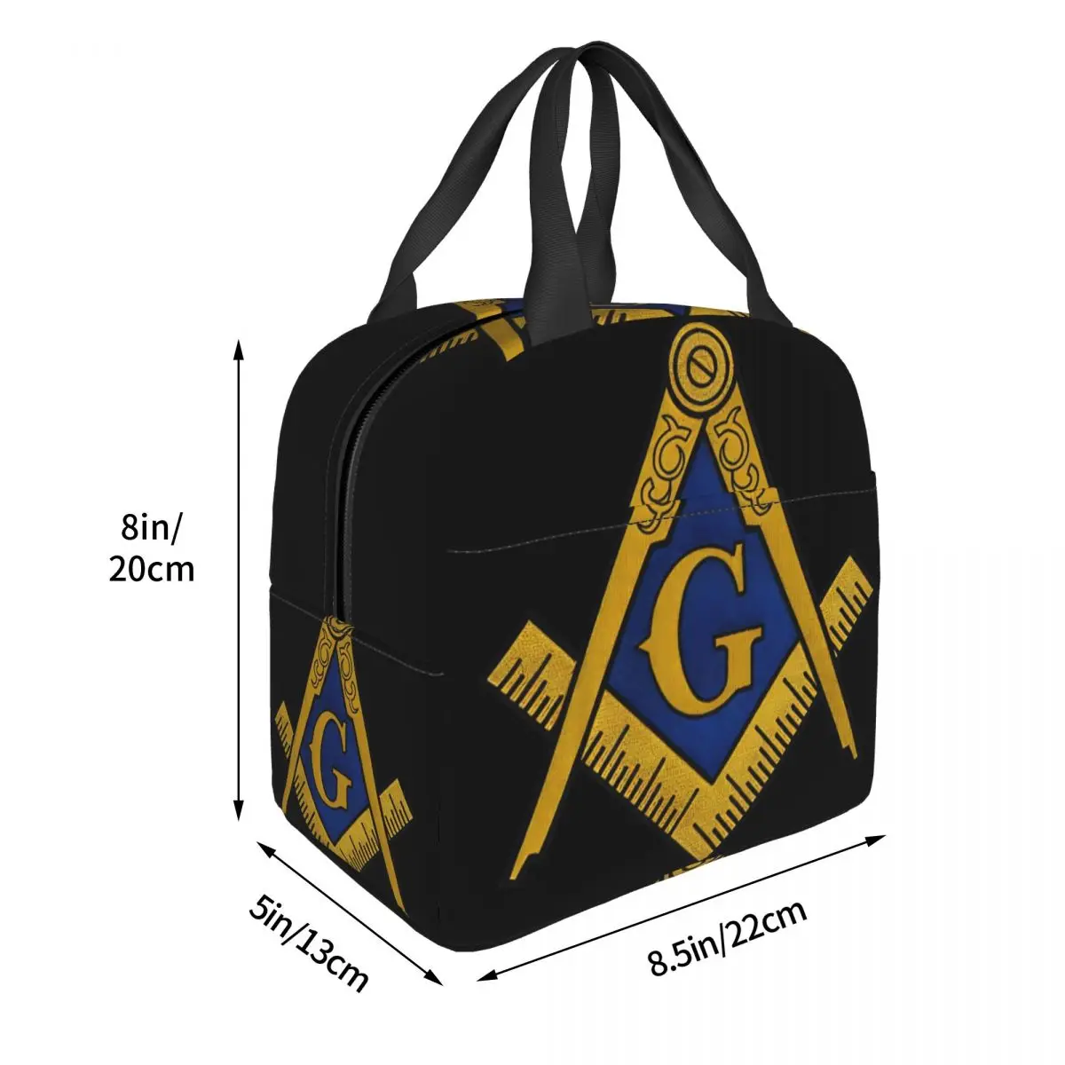 Bolsa de almuerzo de Freemasonry Unisex, fiambrera portátil con aislamiento, Bento Box para alimentos