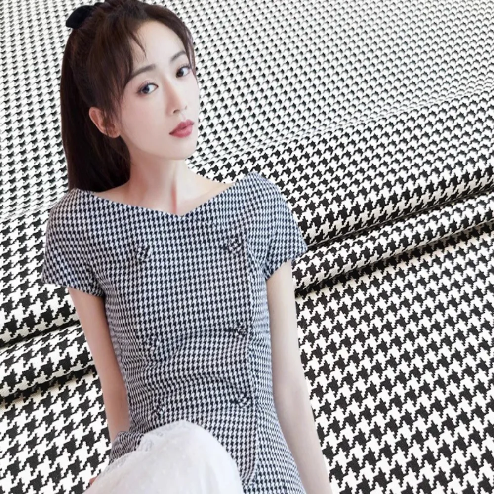 

Jacquard Fabric Autumn Winter Windbreaker Jacket Color Woven Clothing Wholesale Cloth for Diy Apparel Sewing Meters Material