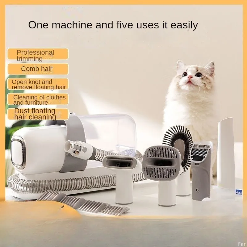 

Pet Shaver Cat Dog Small Groomer Clothes & Furniture Cleaner Multi-functional combing, pushing and clipping machine for home use