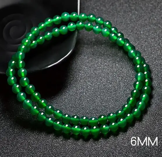 Natural Green Jade Bracelet Healing Bangle Men Women Fine Jewelry Genuine Emerald Jadeite Myanmar Jades 108 Bead Mala Bracelets