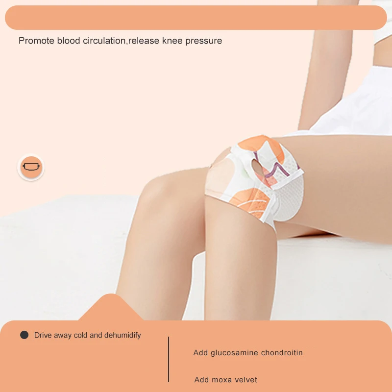 6 ชิ้นฤดูหนาวประคบร้อนเข่าอุ่น Pads เข่า Self - Heating แพทช์ทิ้งเข่ารั้ง Patch ช่วยให้ขาอุ่นสติกเกอร์