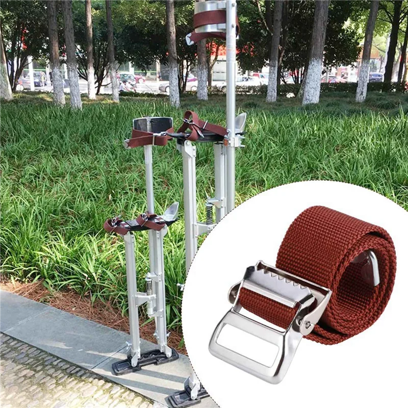 

B03C-Stilt Leg Bands Straps, Adjustable Comfort Drywall Stilts Leg Band Straps Loop Home Improvement Replacement Part 4Pcs