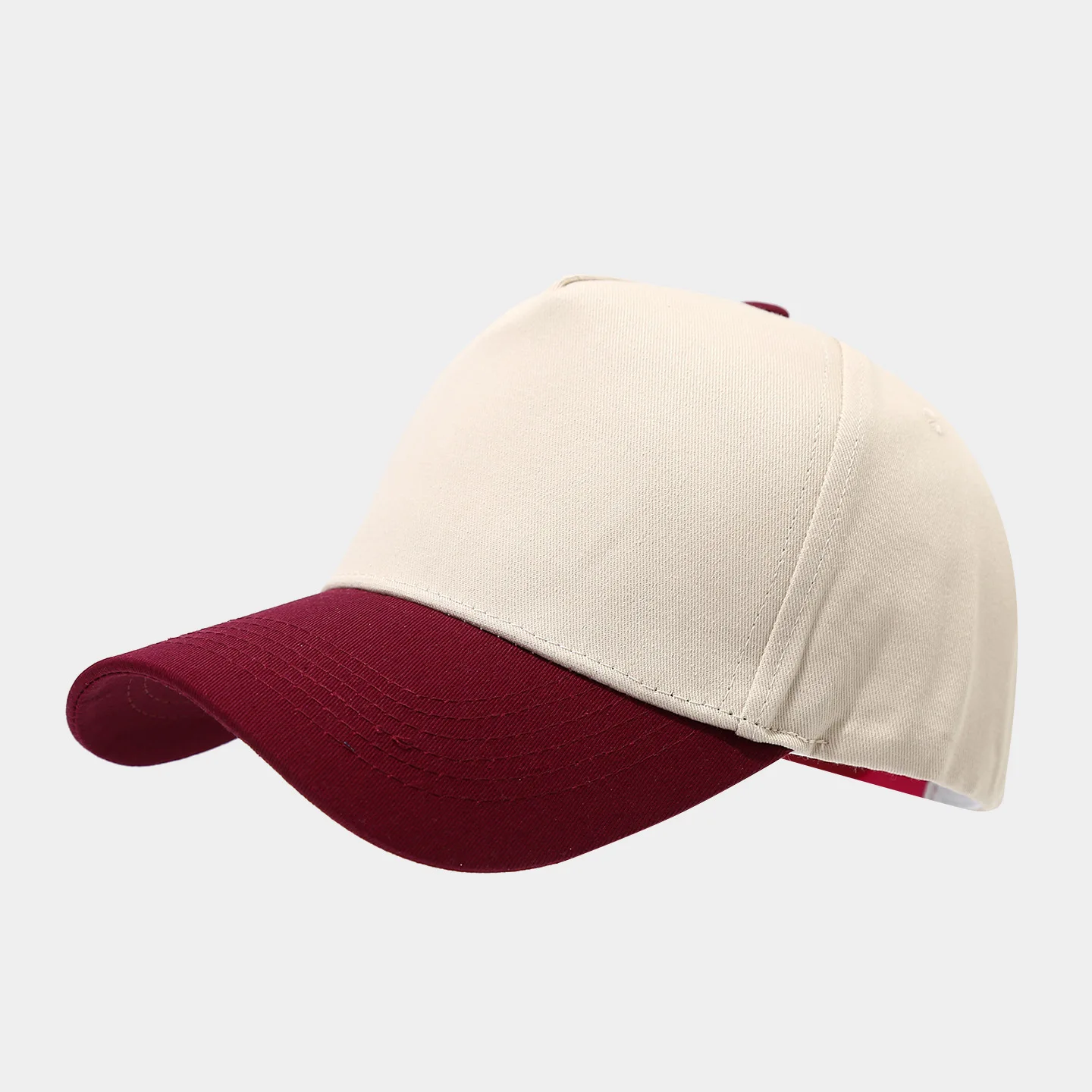 New Color Blocked Five Panel Baseball Cap For Women Fashionable And Casual Sun Hat For Men Truck Driver Cap Trendy And Versatile