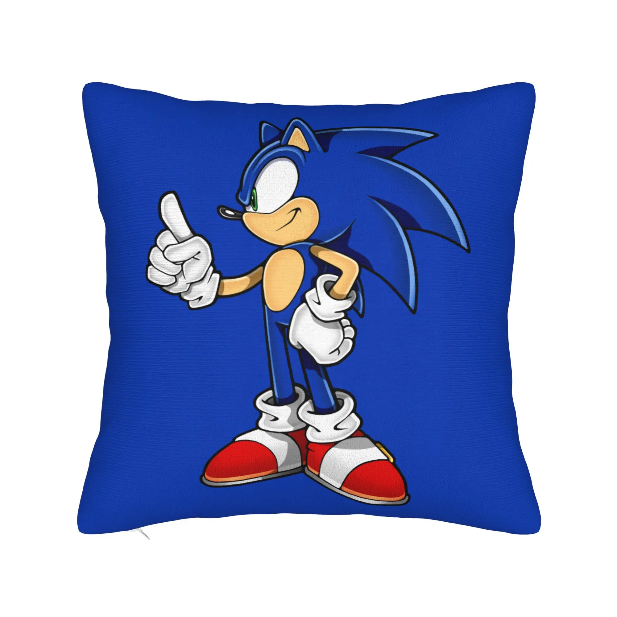 Shadow The Hedgehogs Pillowcase Double-sided Printing Cushion Cover Decorative Cartoon Pillow Case Cover Home Square