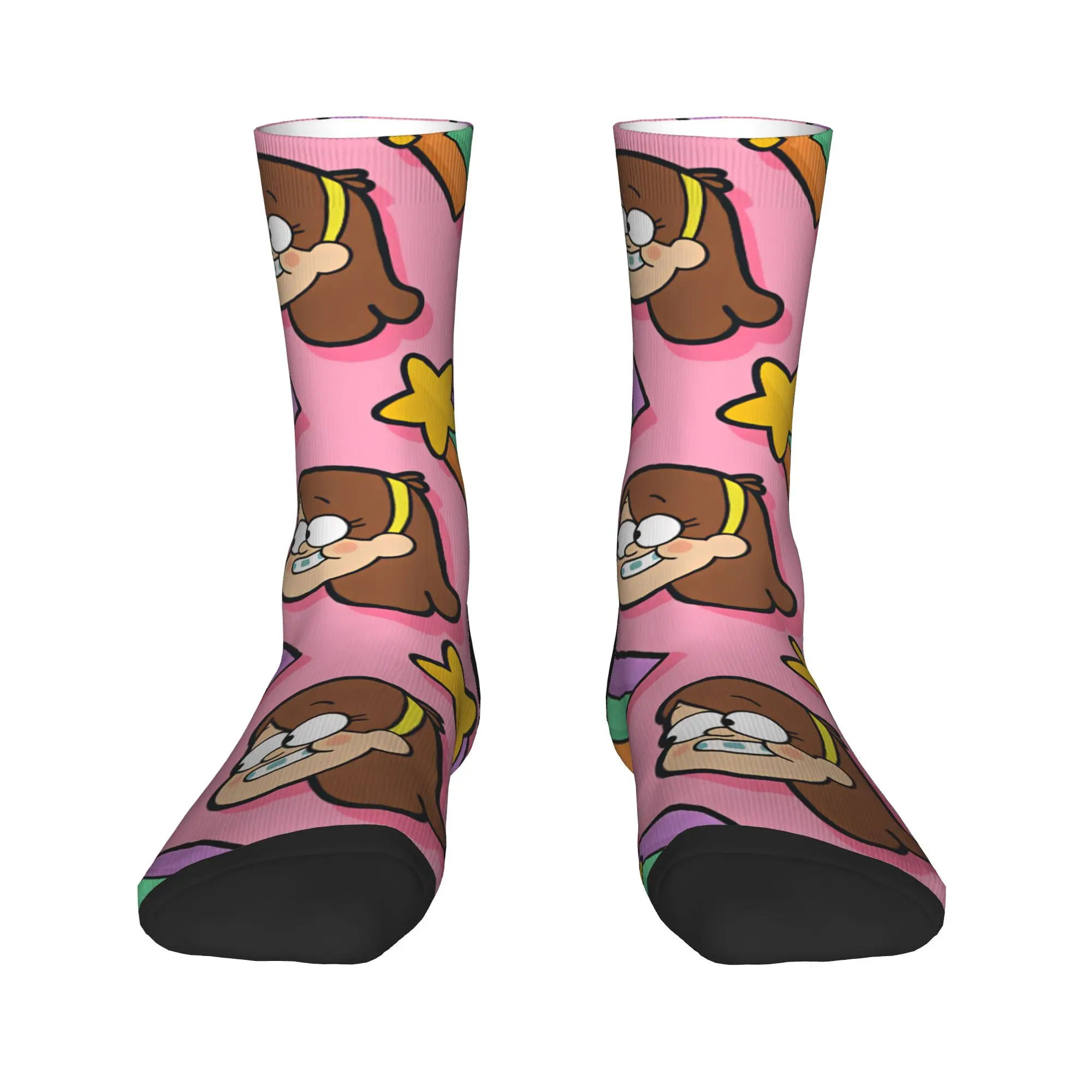Mabel Socks G-Gravity Falls Kawaii Stockings Men Quality Climbing Socks Autumn Graphic Anti-Slip Socks