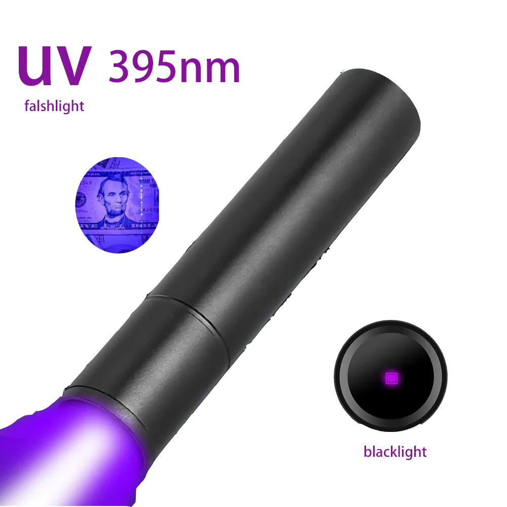 

UV 5W built-in 18650 battery usb uv laser pointer. Powerful Ultraviolet Light 365nm Flashlight with Filter aluminum torch