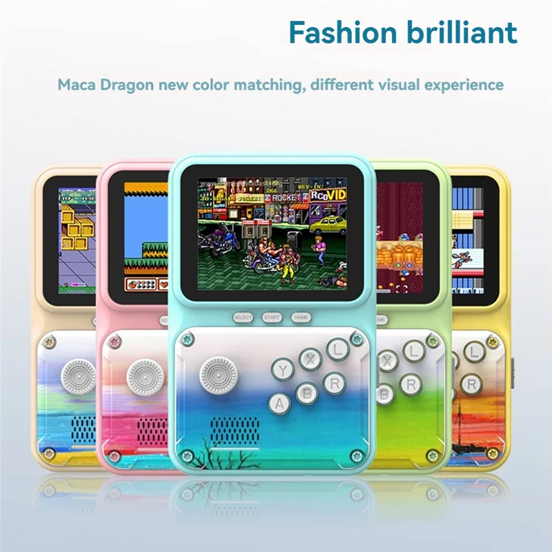 Konsol Video Game Genggam Pintar 2.8 Inci 500 Game Retro Arcade Mendukung Koneksi AV untuk Hadiah Anak-anak