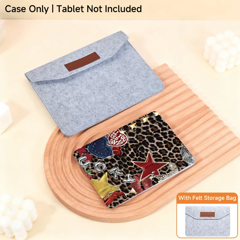 

Совместим с iPad 2025 A16 11th, с фетровым мешком для хранения, 10th 2022 года, Air4/Air5 Air 11 M2M3 Pro 13, защитный чехол, тройной кронштейн