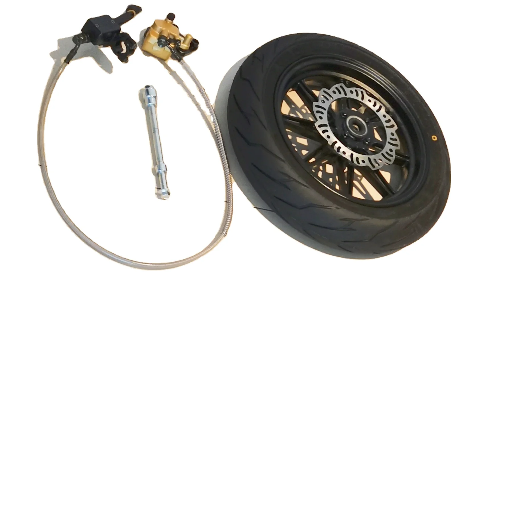 

Aluminum Front Wheel Set Includes Aluminum Front Wheel, Disc Brake, Axle