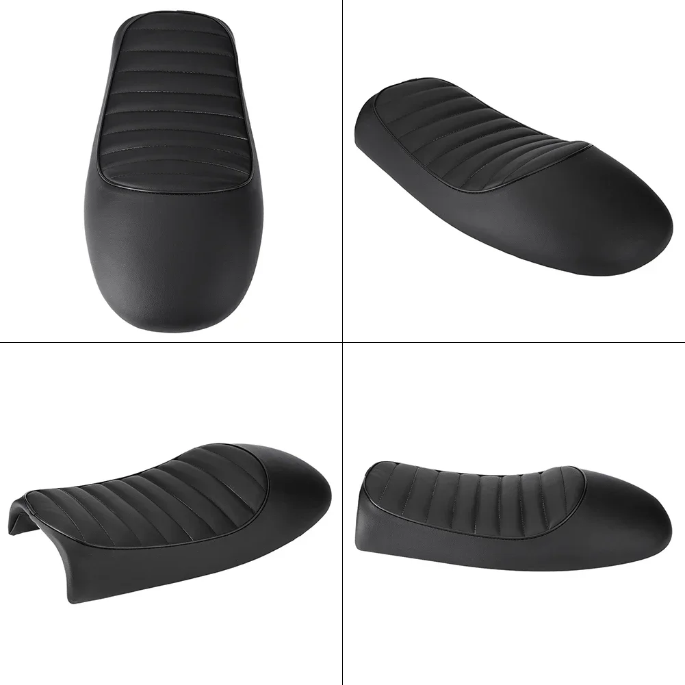 Motorcycle Cushion PU Leather Vintage Cafe Racer Seat Flat Saddle Cushion For Honda CG125 GN CG CB400SS