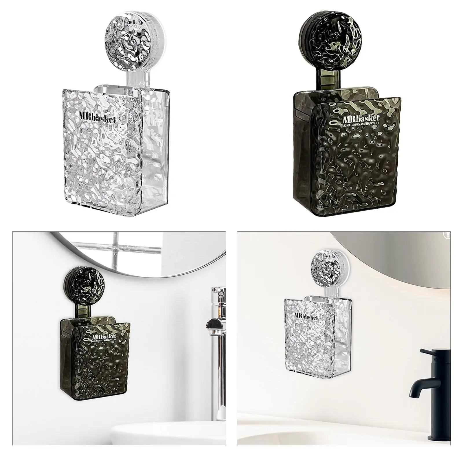 Bathroom Storage Rack Comb Holder Suction Cup Shower Container for Toothpaste Shelf Brush Organizer Wall Mount Cosmetics Tray