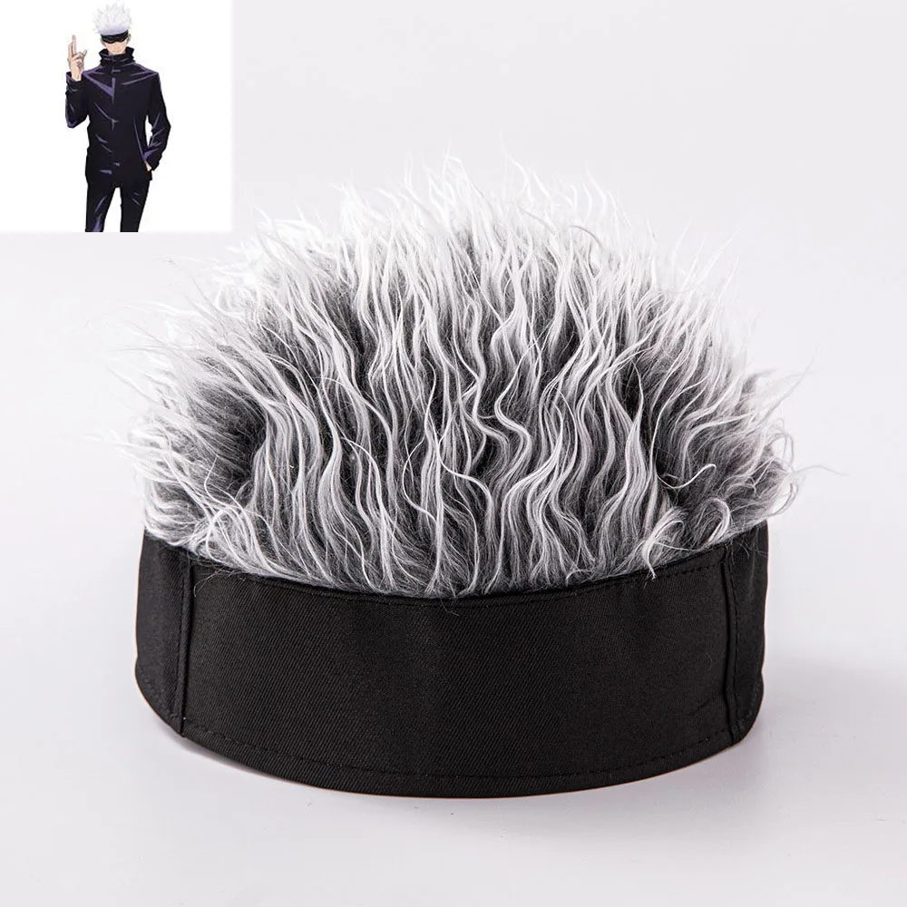 Jujutsu This Kaisen Series Wig Hat Classic Anime Main Character Peripheral Fun Creative Short Hair Caps Cosplay Presents