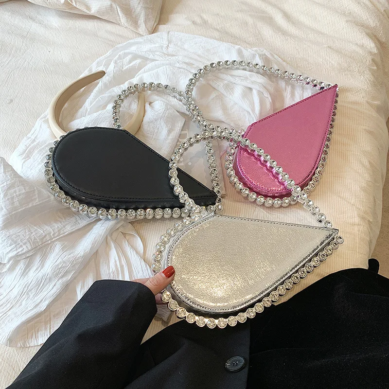 2023 pochette da sera con diamanti da donna Designer Chic borsa con manico in acrilico con strass per portafogli di lusso per feste di matrimonio