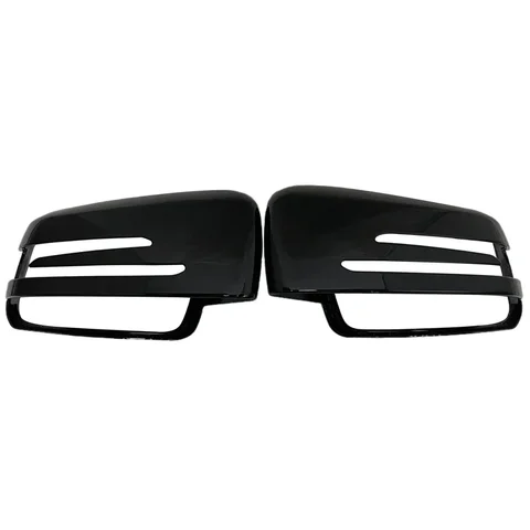 Черные Боковые Зеркальные Чехлы Для Mercedes Benz W176 W246 W212 W204 C117 X156 X204 W221 C218 A B C E S CLA GLA GLK Class