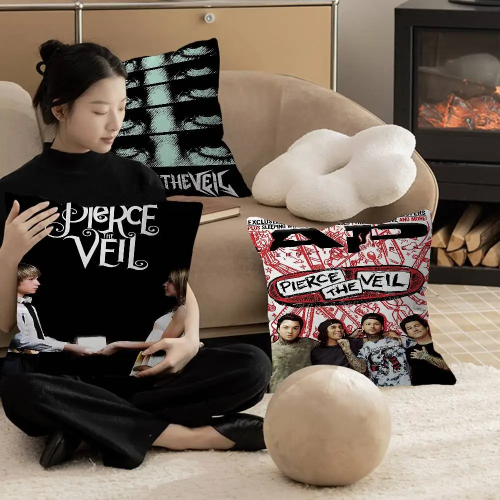 

Band P-Pierce The Veil Pillow Cover Sofa Cushion Cover Home Room Decoration Children Gift