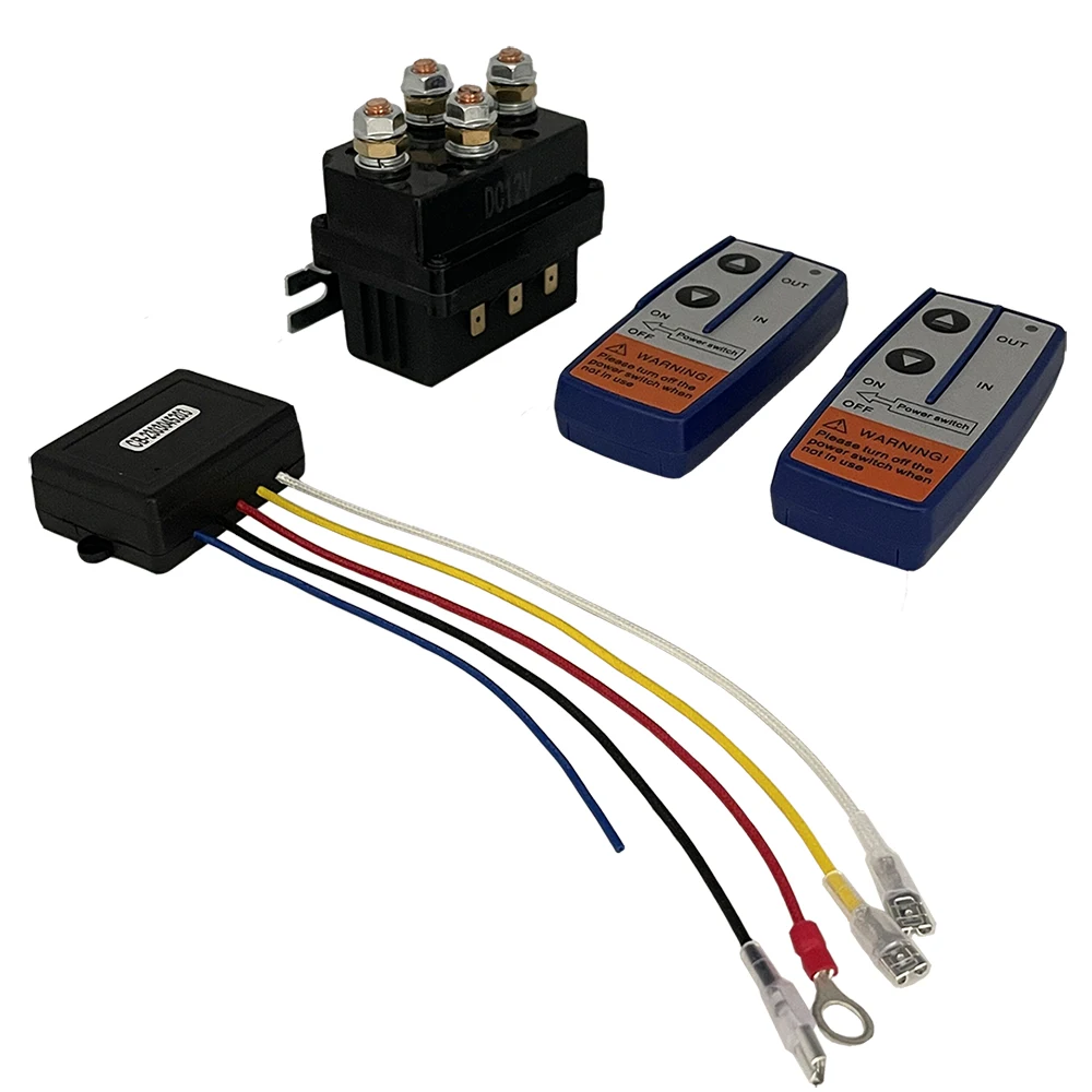 BAOLUN   4x4 12V 500Amp HD Contactor Winch Control Solenoid Twin Wireless Remote Control Controller