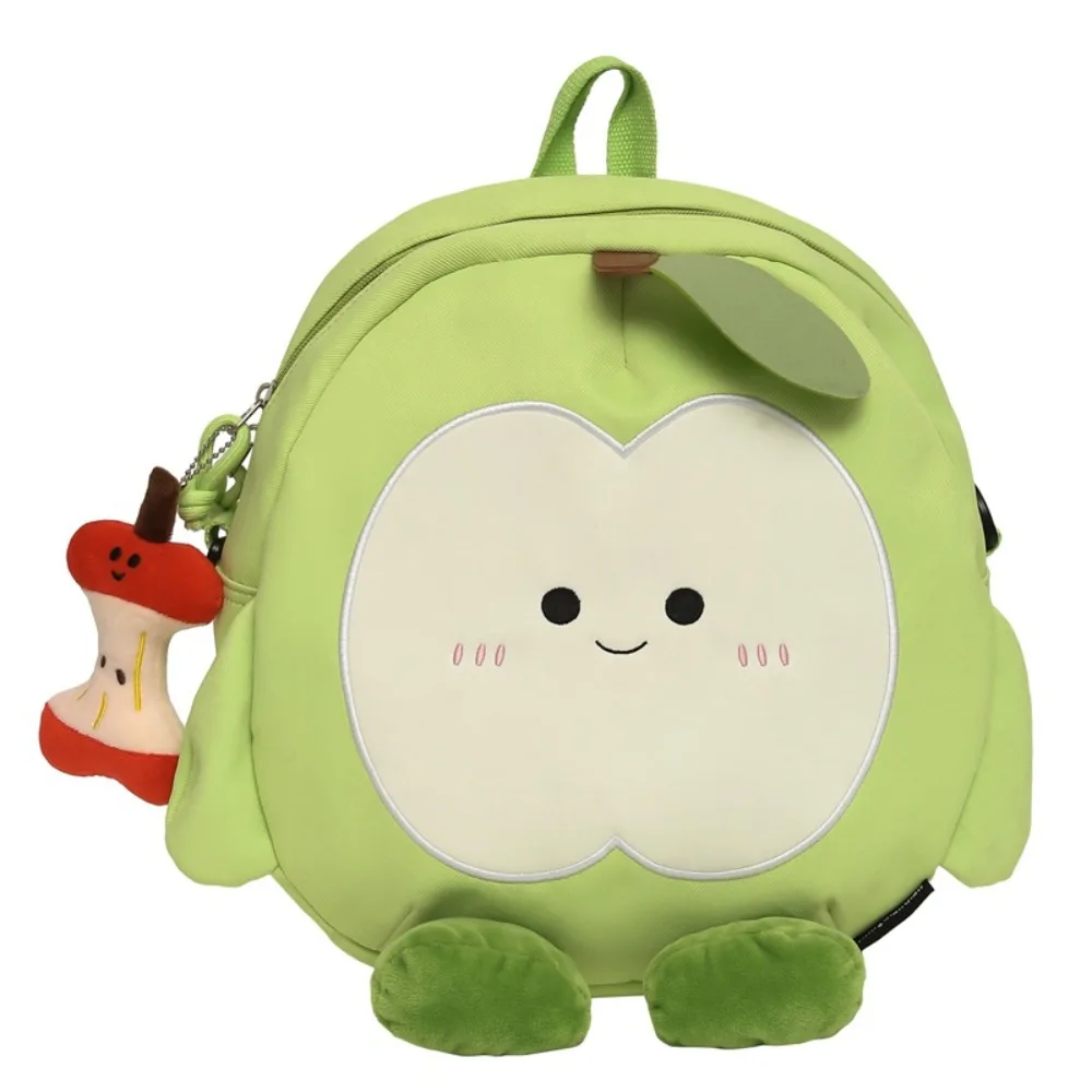 

Large Capacity Nylon Backpack Creative Kawaii Cartoon Fruits Crossbody Bag Knapsack with Pendant Students School Bag Travel