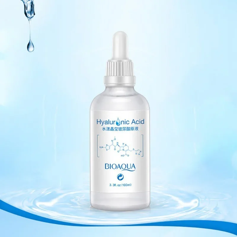 BIOAQUA 100ml Hyaluronsäure Feuchtigkeitsspendende Tag Cremes Essenz Gesicht Reiniger Befeuchtet und Glättung, Die Öl Balance