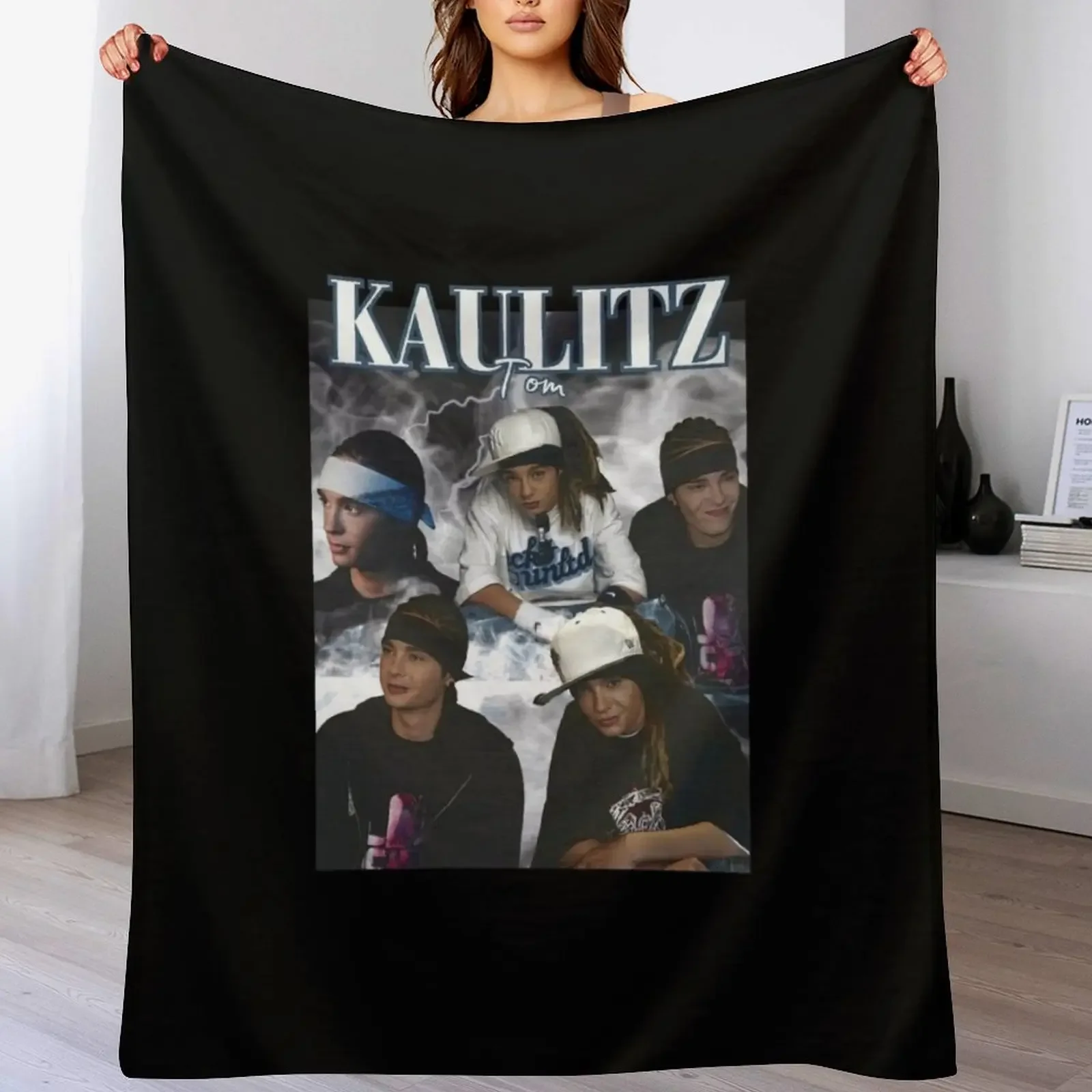 Tokio Hotel Tom Kaulitz Throw Blanket Warm Flannel Blanket for Couch Chair Bedroom