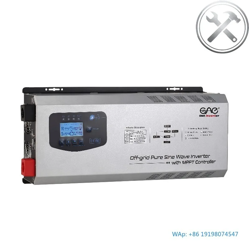 

DC to AC Off Grid Solar PV Inverter 3000W 5000W 6000W 24V 48V Hybrid Solar Power Inverter with MPPT