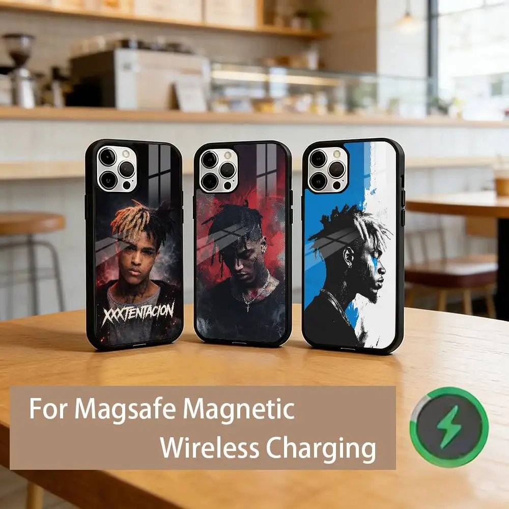 

X-XXXTentacion Rapper Phone Case For iPhone17,16,15,14,13,12,11 Plus,Pro Magnetic with Magsafe Wireless Charging