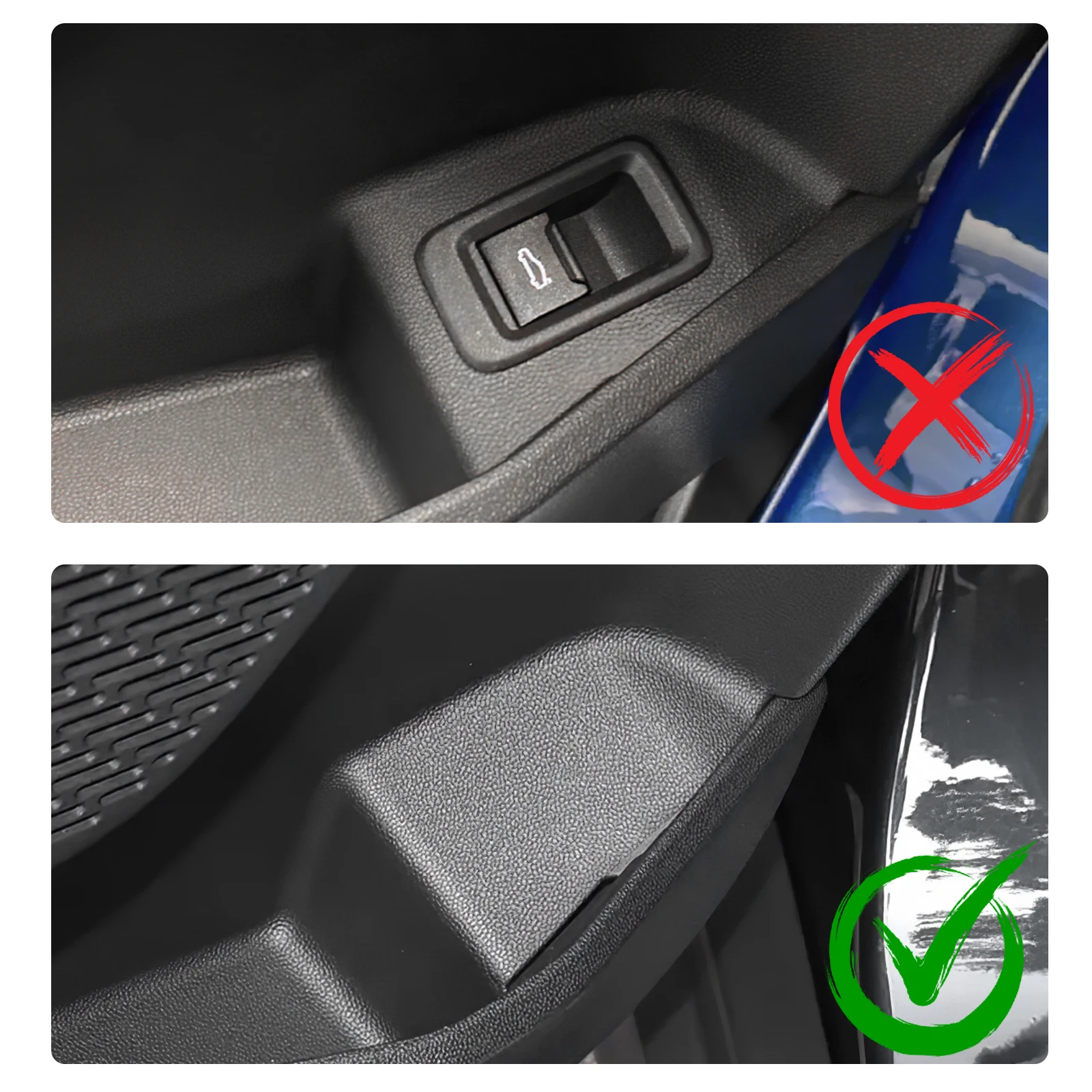 For Mini Cooper S F65 F66 F67 2024 2025 Car Trunk Button Sticker Panel Real Soft Carbon Fiber Interior Trim Accessories Styling