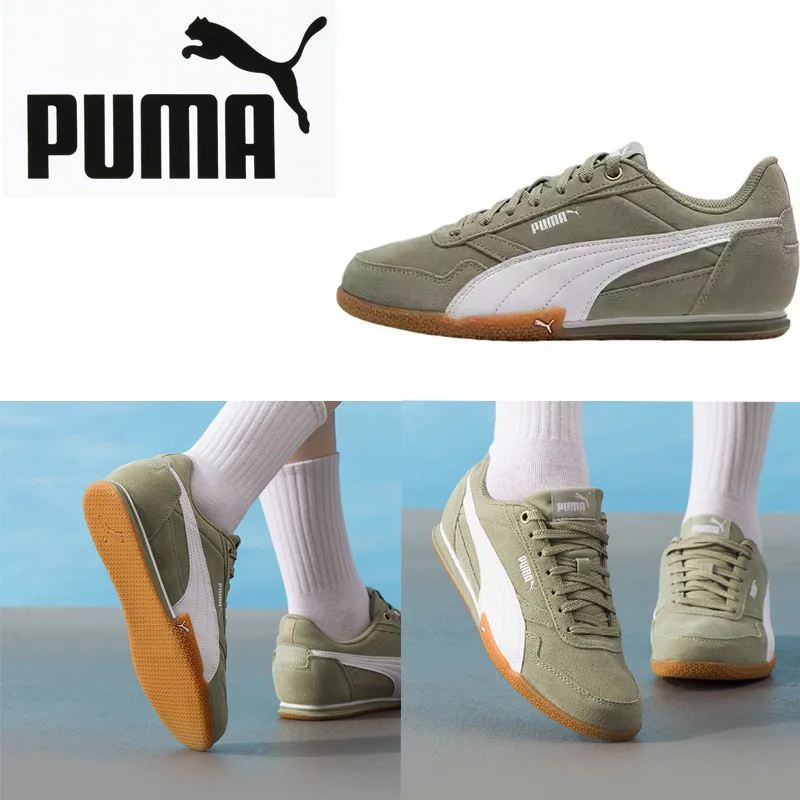 

PUMA Womens Low Top Retro Sneakers 402673-05 Suede Upper EVA Midsole Gum Sole Casual Shoes