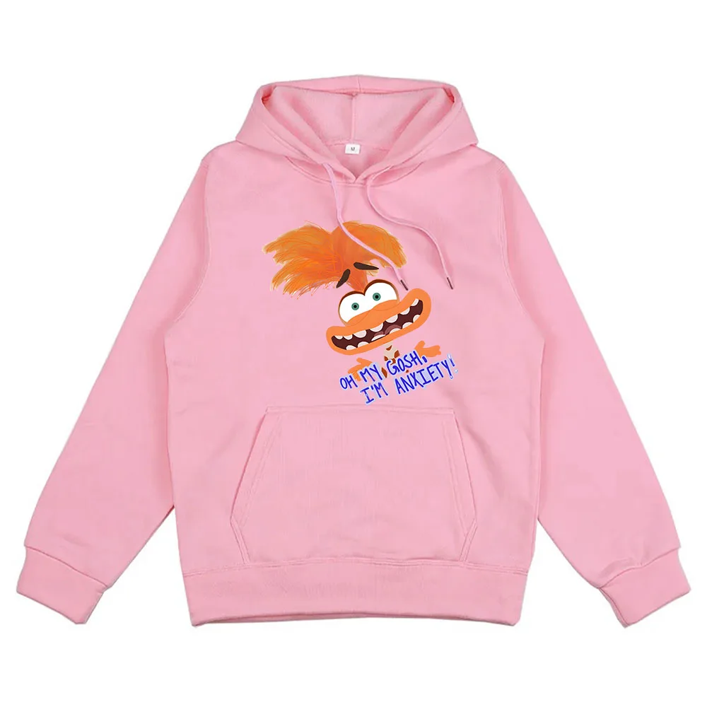 Cartoon Hoodie anxiety Hoodies Long Sleeve Casual Sweatshirt For Autumn/Winter Comfortable Hooded Clothe Moletom Women/Men Hoody