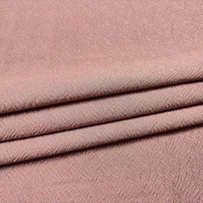 فستان قماش الجاكار الداكن منقوش بسلك معدني فستان نخب مصنوع يدويًا حقيبة خياطة مصنوعة يدويًا من القماش بالمتر