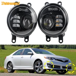 2 Pieces 30W H11 Car Styling Glass Lens LED Fog Light DRL Assembly For Toyota Camry 2007 2008 2009 2010 2011 2012 2013 2014 2015