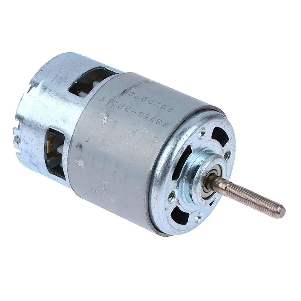 Silver 21V Lithium Battery Lawn Motor With 755 Thread Head Replacement Part For Grass Trimmer DIY Garden Power Tools
