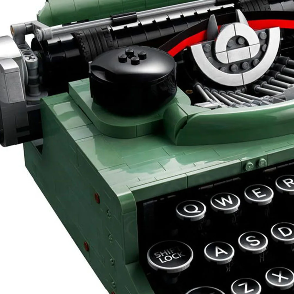 Classic Green Typewriter 21327 Building Blocks Sets Suitable for Christmas Gifts Compatible with Legoed Particles，2079pcs.