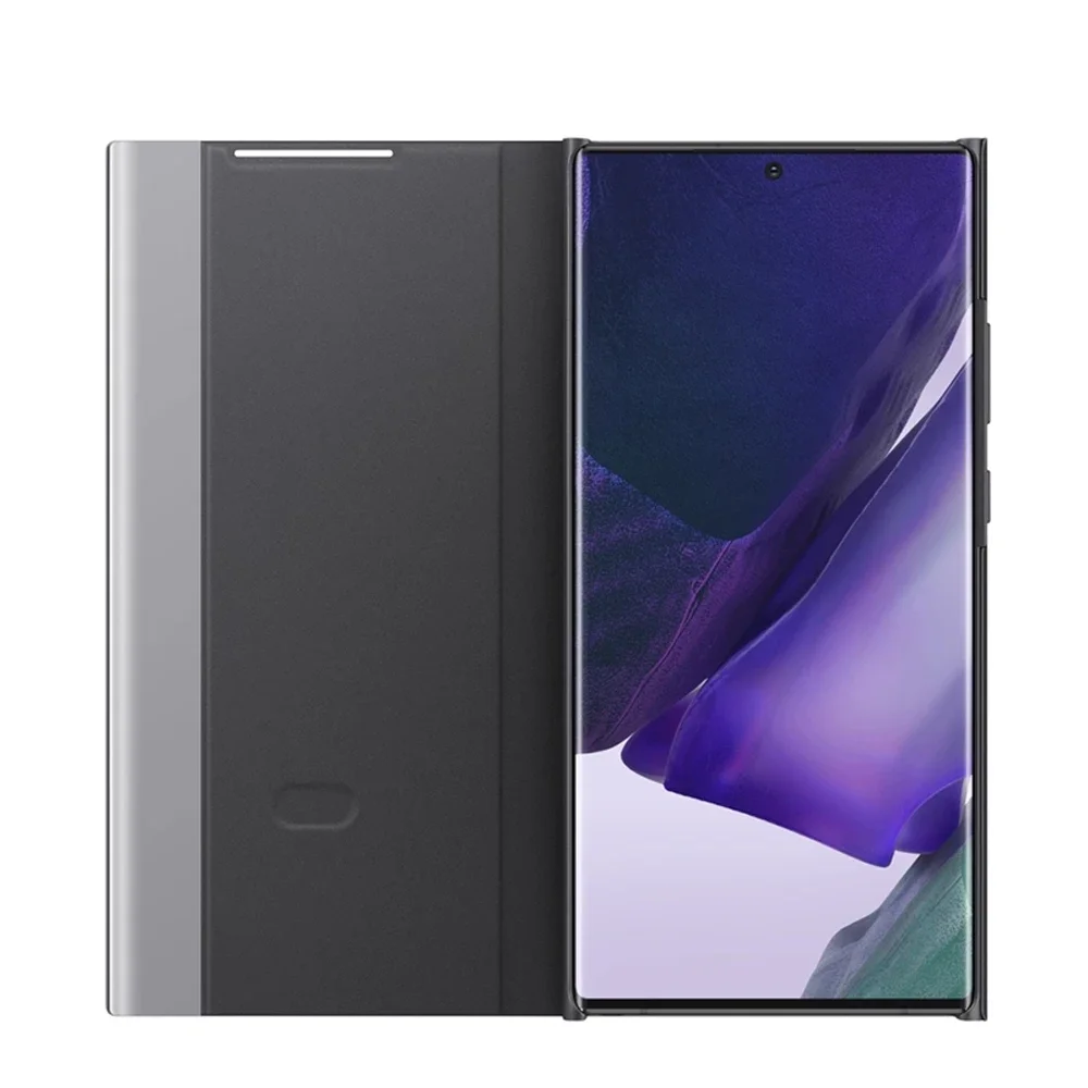 

Чехол Funda для Samsung Galaxy Note 20/Note20 Ultra 5G с зеркалом Smart View и откидной крышкой для телефона, светодиодный чехол S-View, чехлы