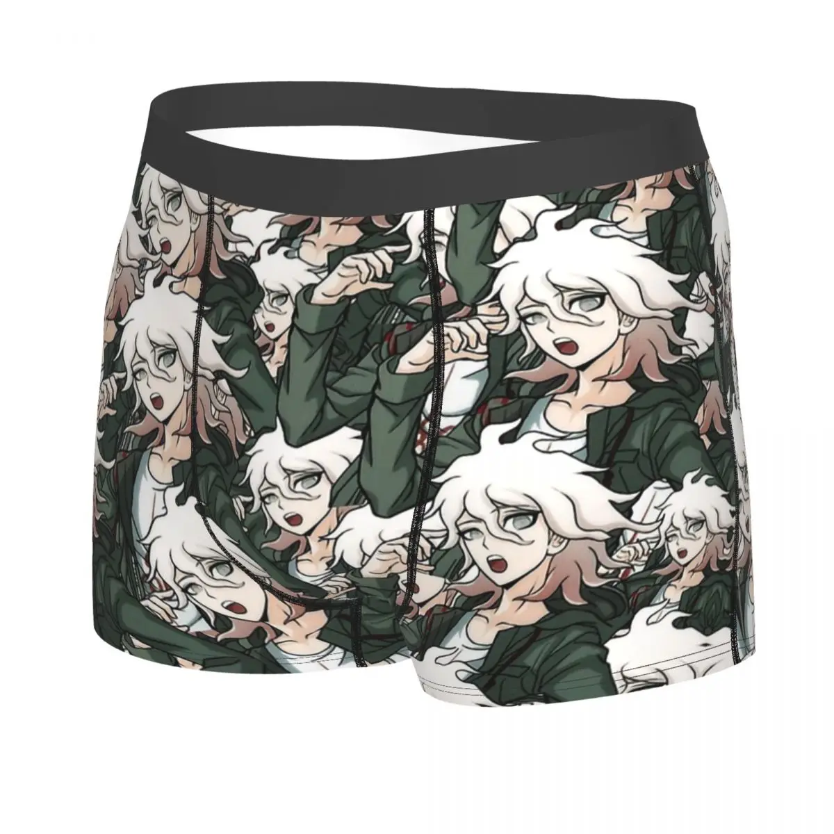 Nagito Komaeda Voice Hope Retro Danganronpa Makoto Game Calzoncillos bóxer para hombres, ropa interior muy transpirable, regalos de cumpleaños