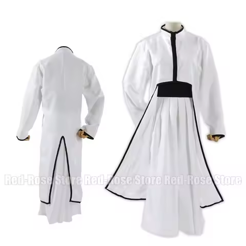 Anime Ulquiorra Cifer Cosplay Costume White Robe Cloak Coat Japanese Kimono Costume