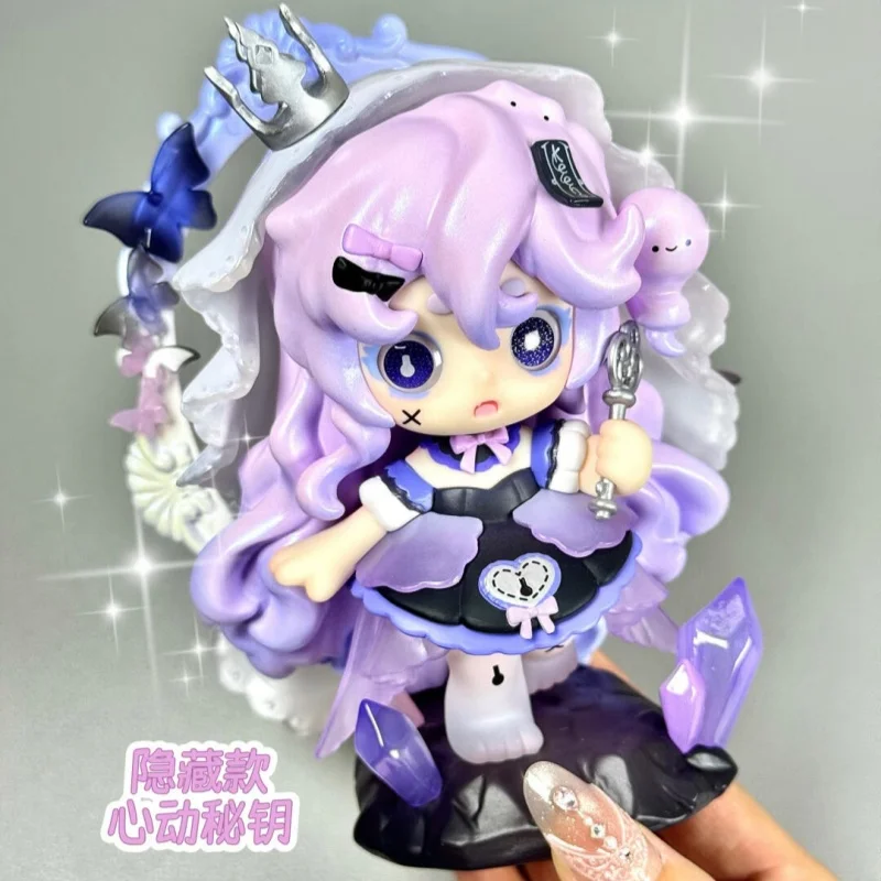 

2025 в наличии Keeno четвертого поколения, серия чудо-обережья, слепая коробка, милая девушка, украшение для рабочего стола, украшение в форме сердца, подарок