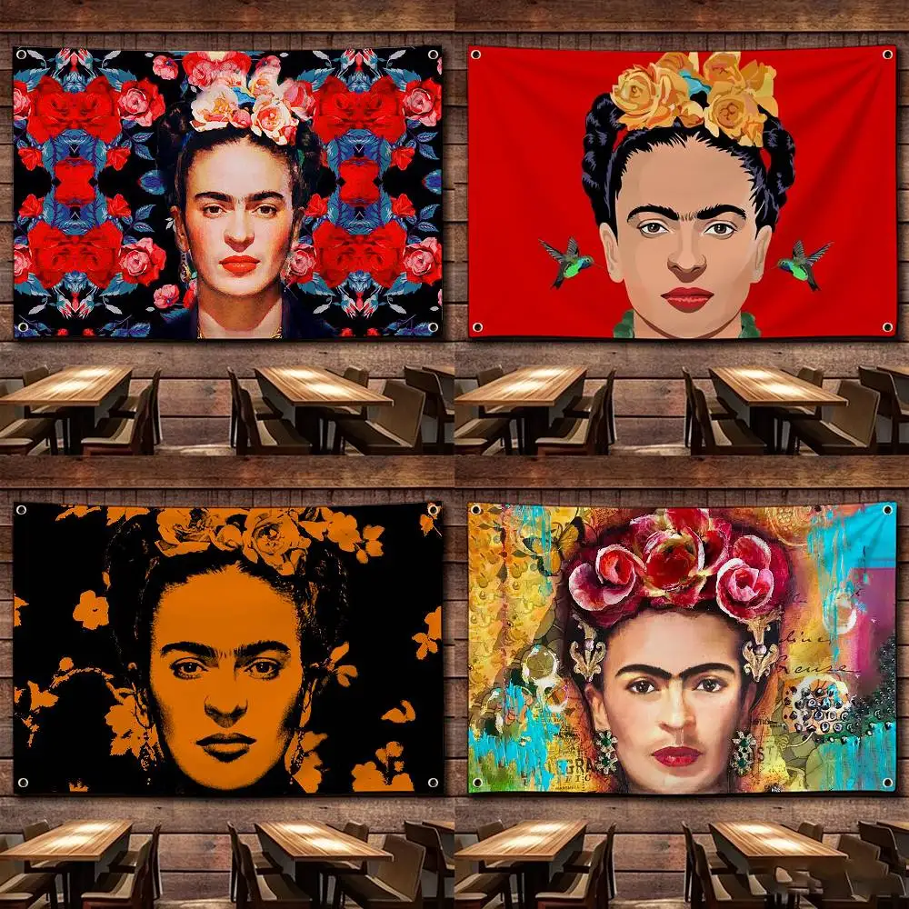 

F-FridAS K-KaHlo-S Artist Flags Suitable For Party Club Outdoor Interior Wall Decoration Banner Fans Gift