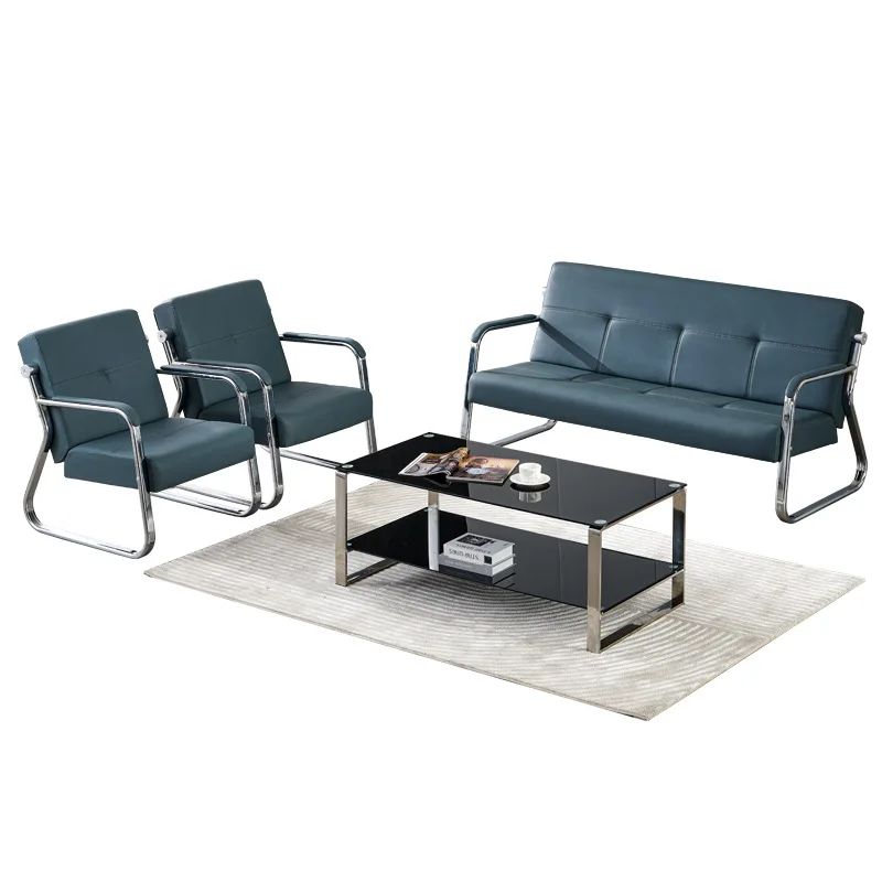 

Office, sofa, simple, modern, business, reception, reception, steel frame, set