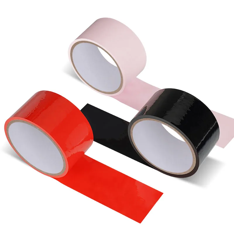 BDSM Bondage Restraints Tape Set Adult Toy Sexual Restraint Tape Reusable Pull-up Binding PVC Static Electrostatic Tape