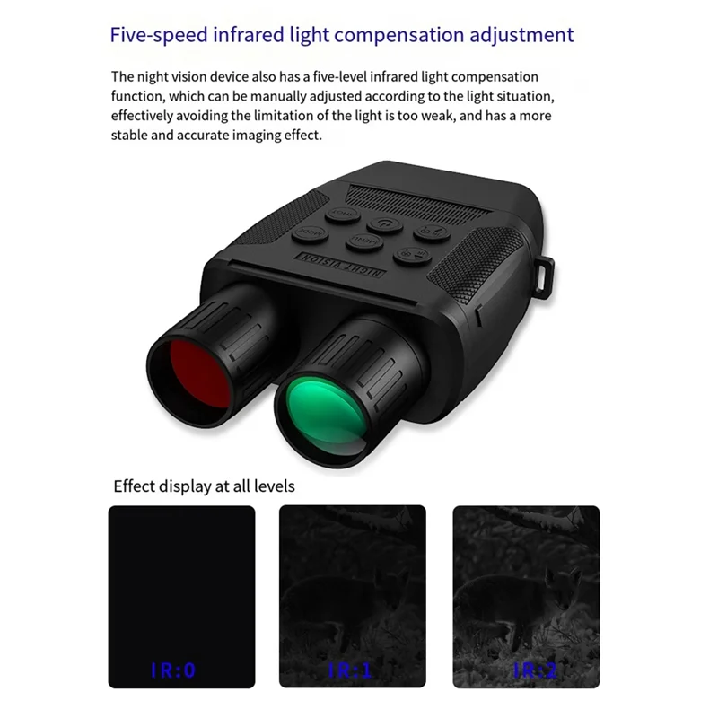 Новое бинокулярное устройство ночного видения для приключений на открытом воздухе HD телескоп черный цифровой большой экран устройство ночного видения