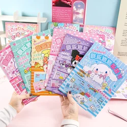 Sanrio Quiet Book Bubble Kuromi My Melody Cartoon Toy Landscape Sticker Book