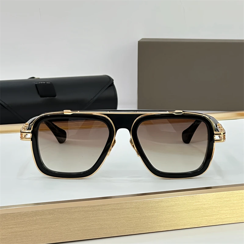 DILTA LXN-EVO DTS403  Luxury Designer Pilot Sunglasses for Women Fashion UV400 Outdoor Double Bridge lunette soleil femme
