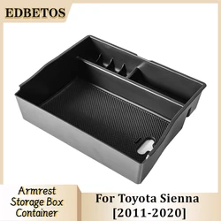 Car Armrest Storage Box Tray For Toyota Sienna XL30 2011 2012 2013 2014 2015 2016 2017 2018 2019 2020 Accessories