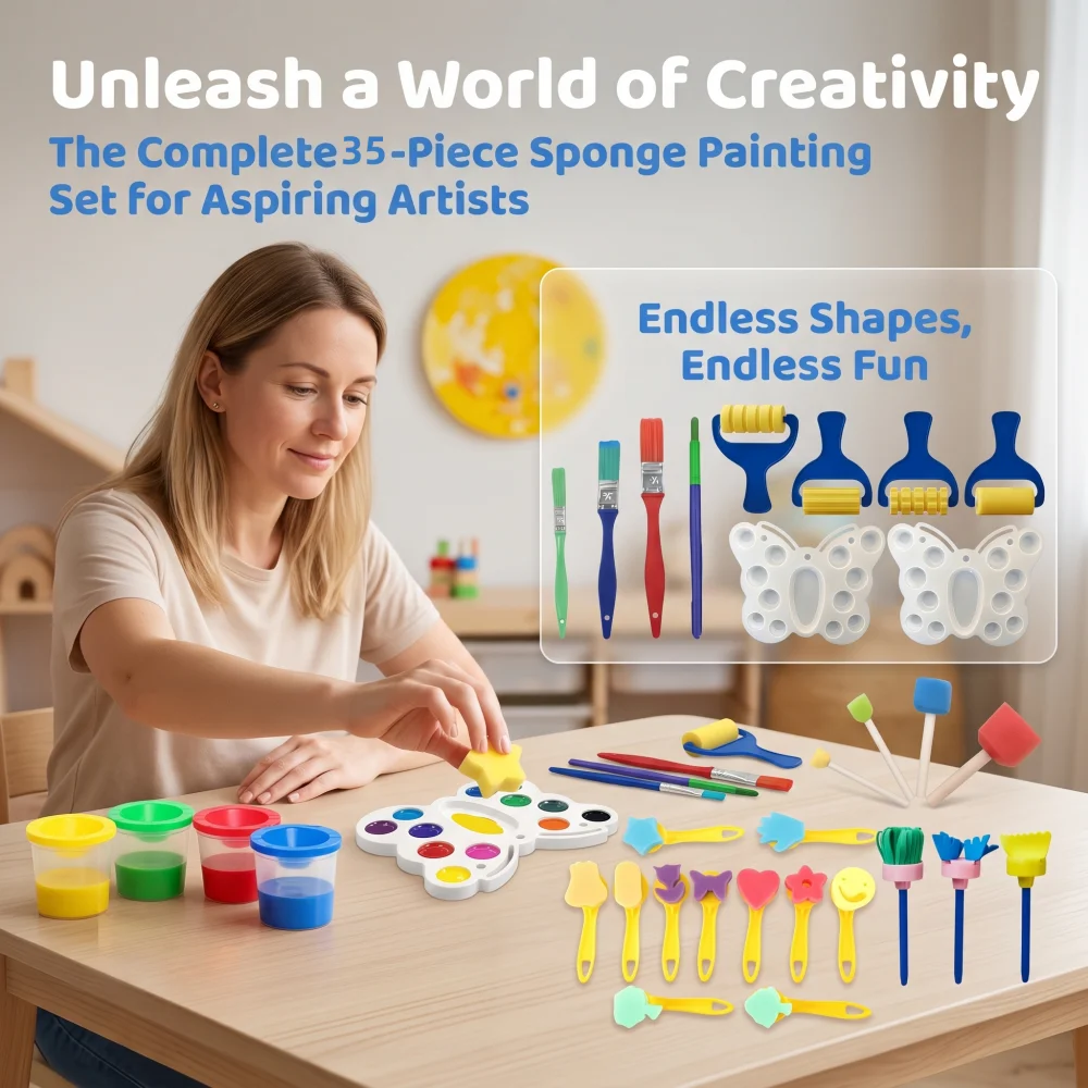 35Pcs Art Painting Kit for Beg - Art Craft Class review and price