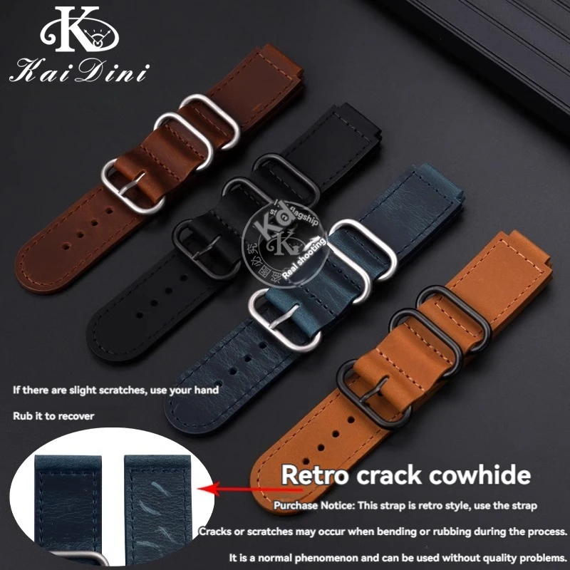 For Casio SHOCK Vintage Cowhide Strap DW-5600 DW5600/GM/5600/GW-B5600 GM-5600 Case Retro Wristband Bezel Calfskin Watchband 16mm