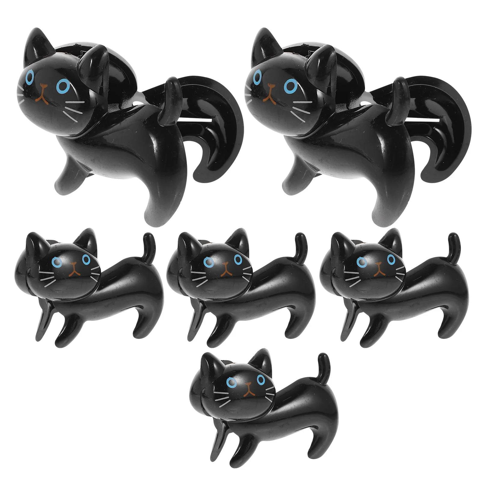 

Ciieeo 6Pcs Cat Food Bag Sealer Clips Kitchen Storage Clamps for Snacks Multifunction White Memo Pegs Iron Paper Organizer