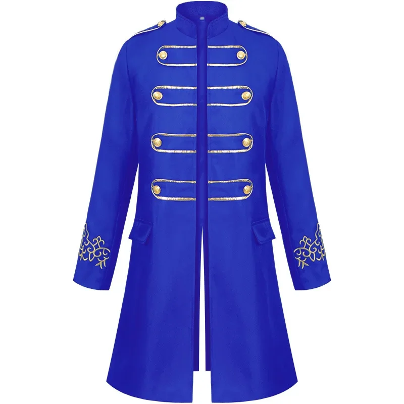 Uomini adulti Steampunk uomini medievali Blazer cavaliere principe Punk Retro giacche Vestido rinascimentale cappotti gotici uniformi del partito nobile